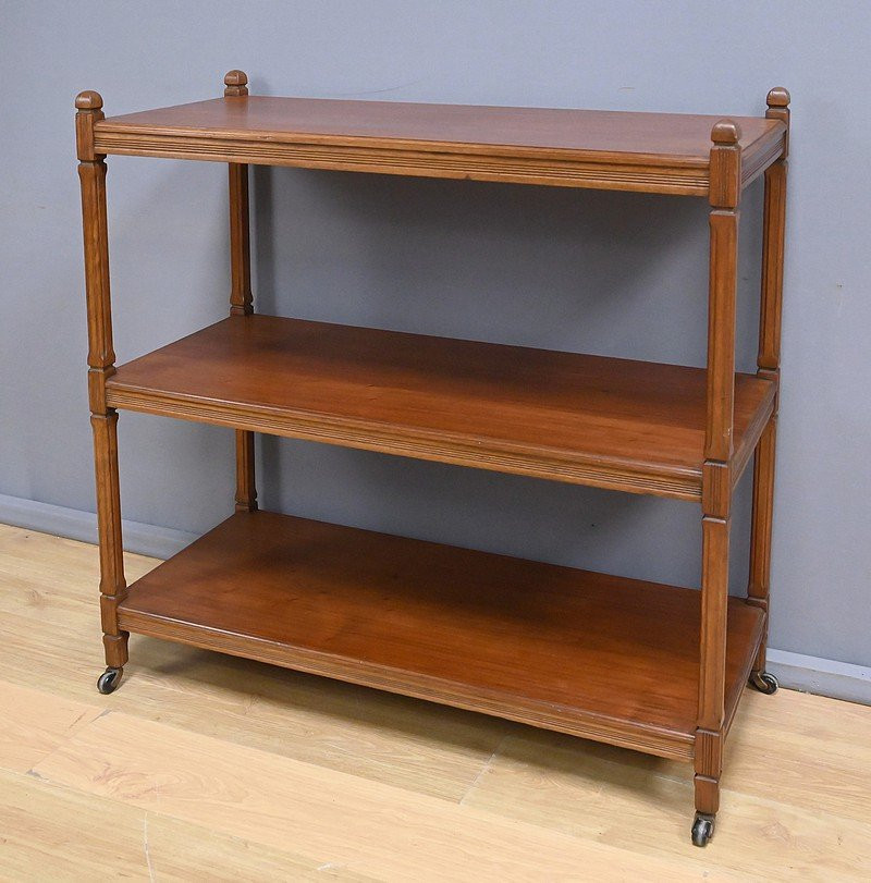 Blond Mahogany Sideboard On Castors - Early 20th Century-photo-5