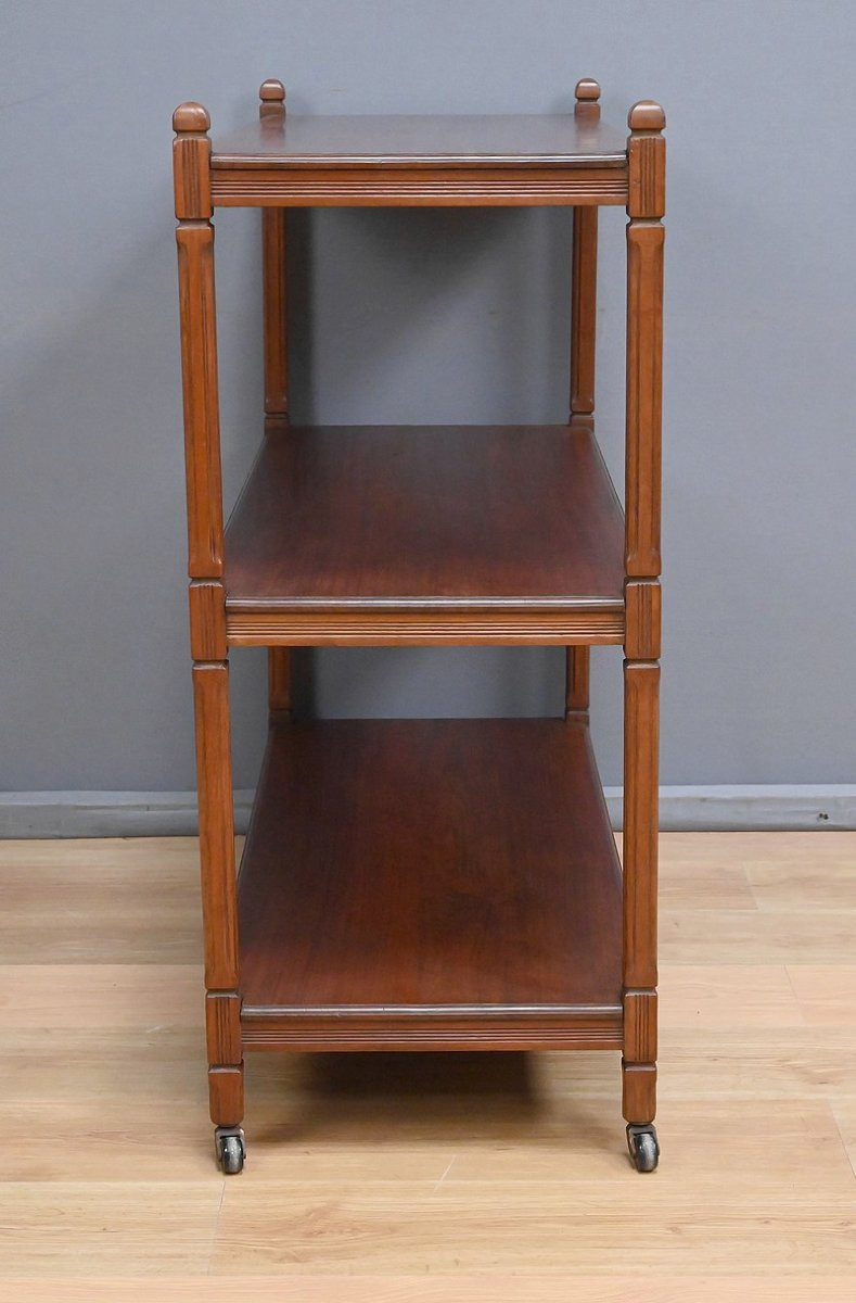 Blond Mahogany Sideboard On Castors - Early 20th Century-photo-6