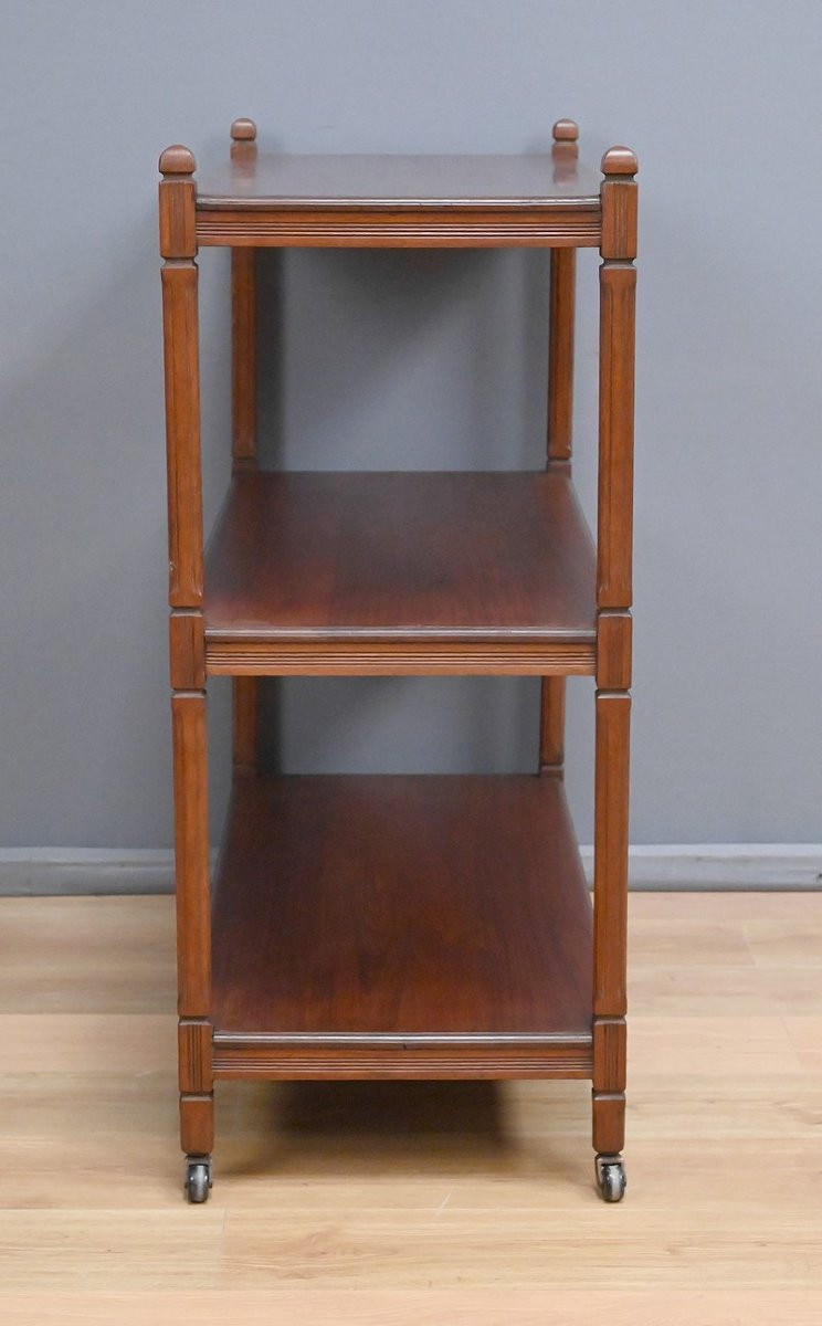 Blond Mahogany Sideboard On Castors - Early 20th Century-photo-7
