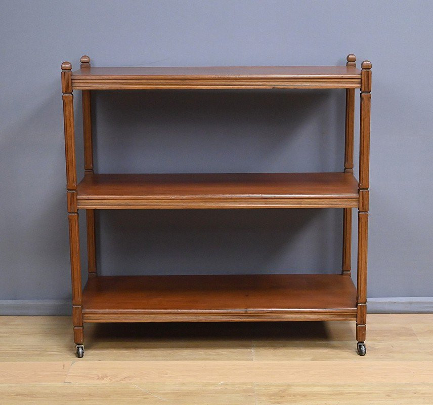 Blond Mahogany Sideboard On Castors - Early 20th Century-photo-8