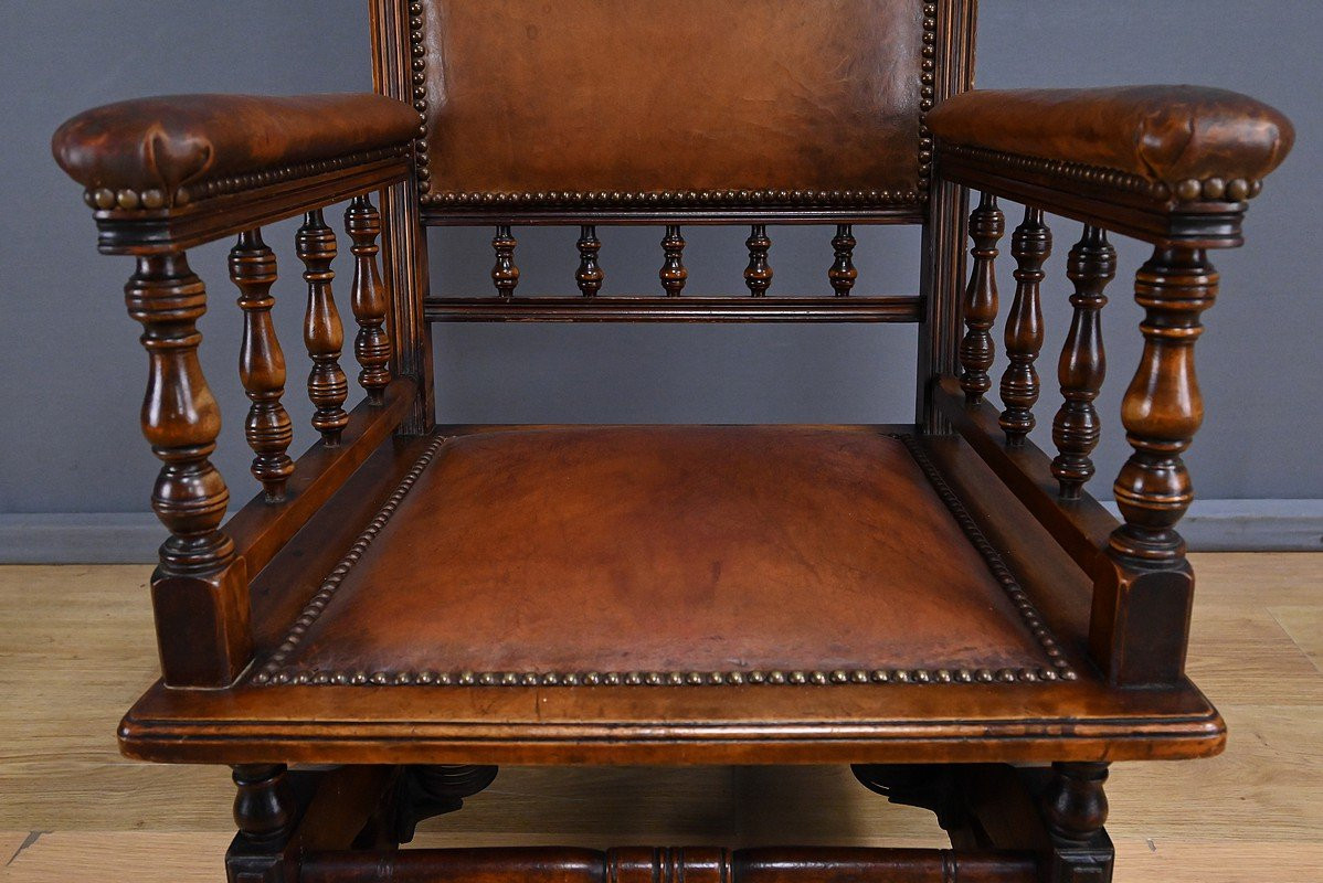Mahogany Rocking Chair, England - Early 20th Century-photo-3