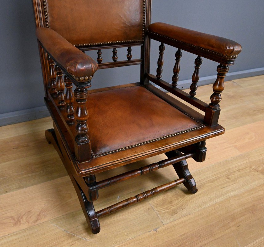 Mahogany Rocking Chair, England - Early 20th Century-photo-6