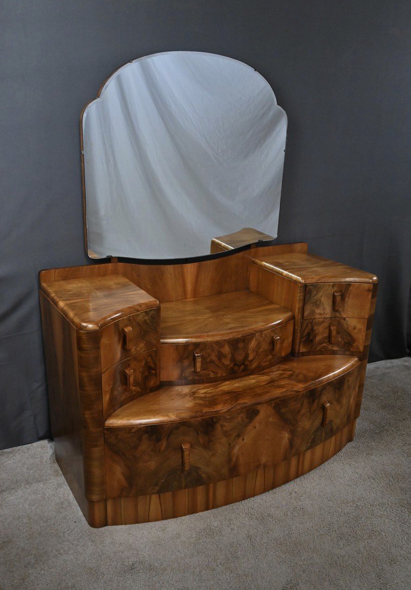 Burr Walnut Dresser, England - 1920-photo-3