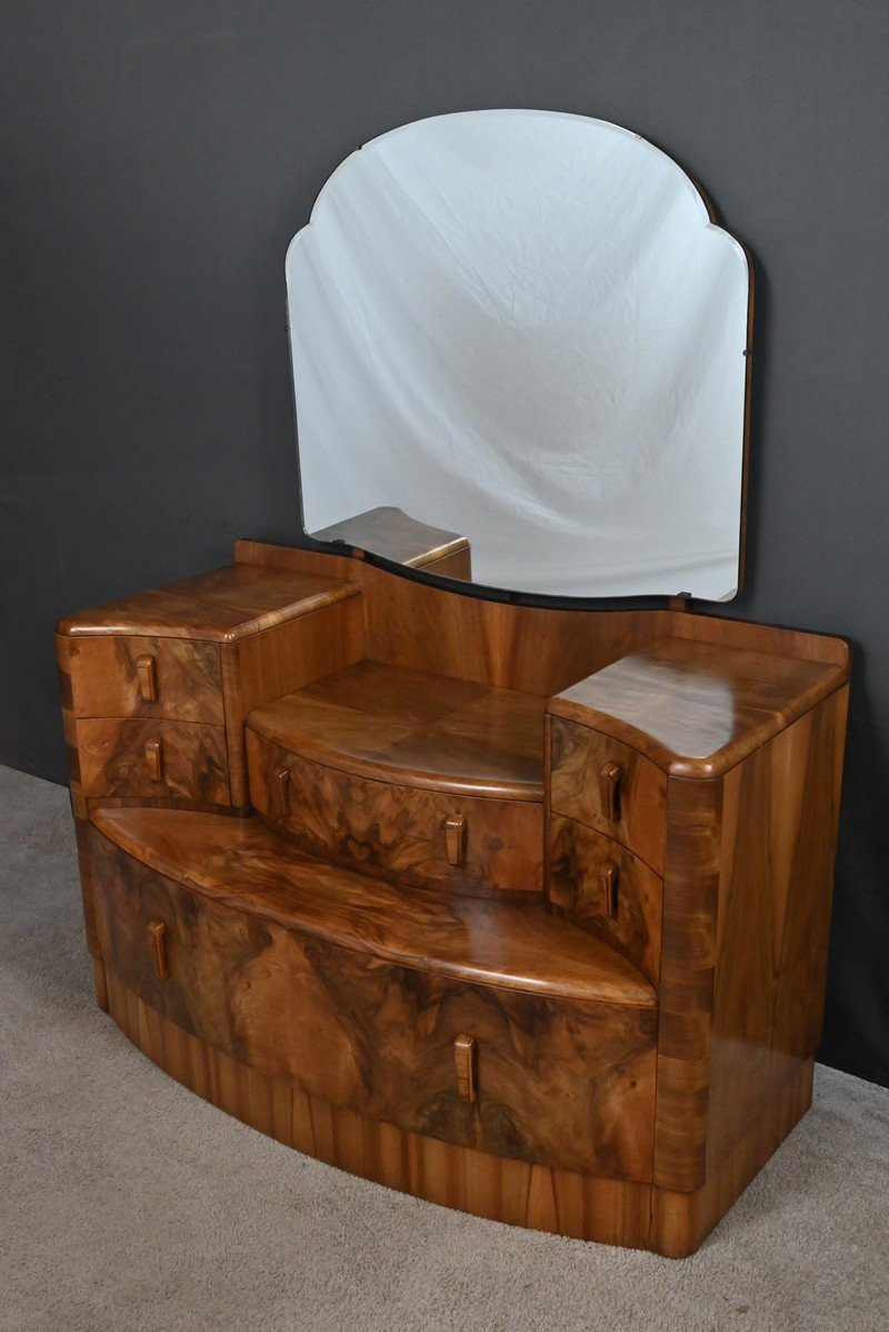 Burr Walnut Dresser, England - 1920-photo-4