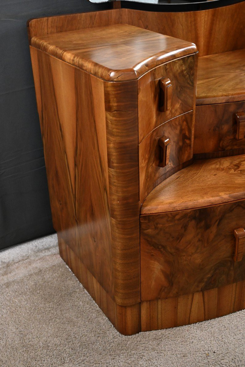 Burr Walnut Dresser, England - 1920-photo-3