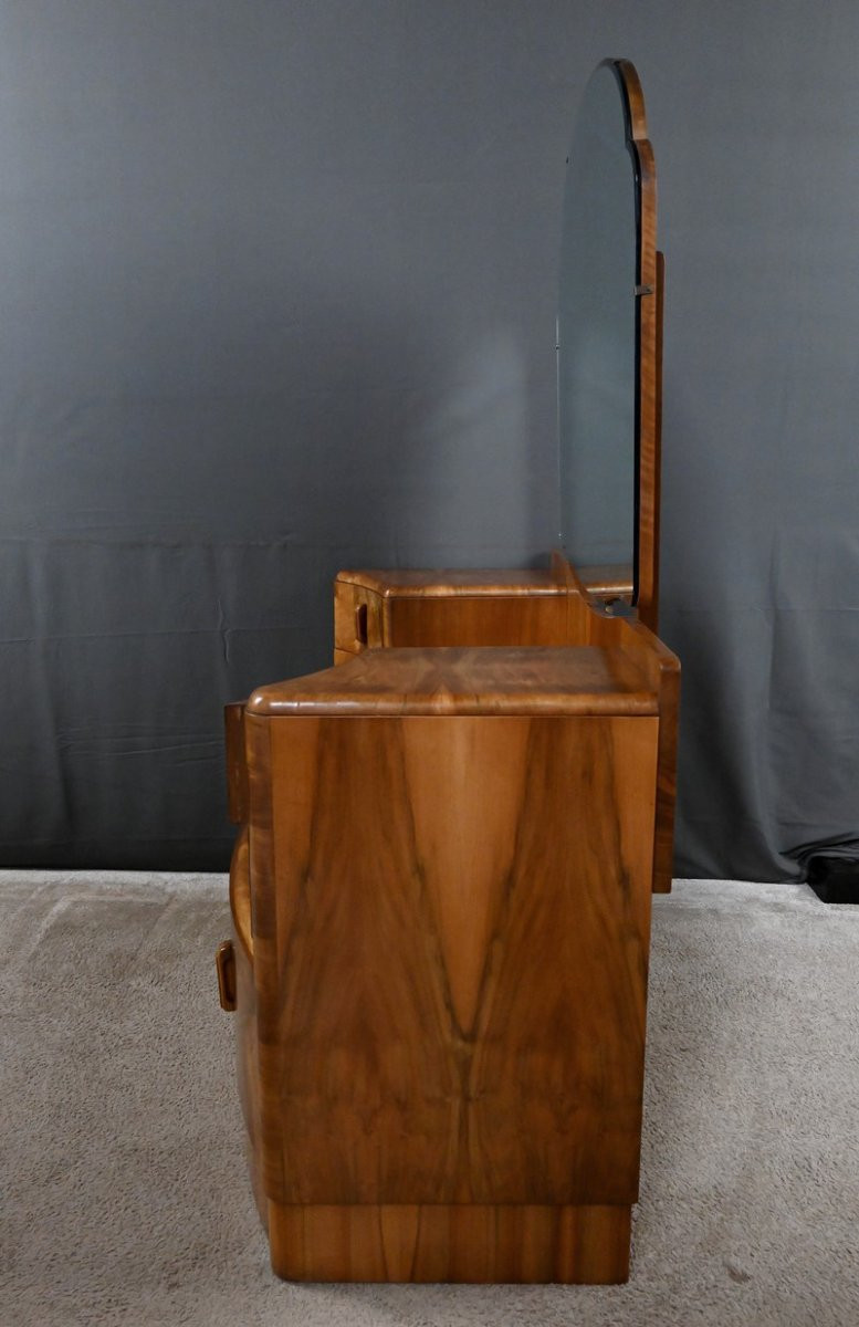 Burr Walnut Dresser, England - 1920-photo-8