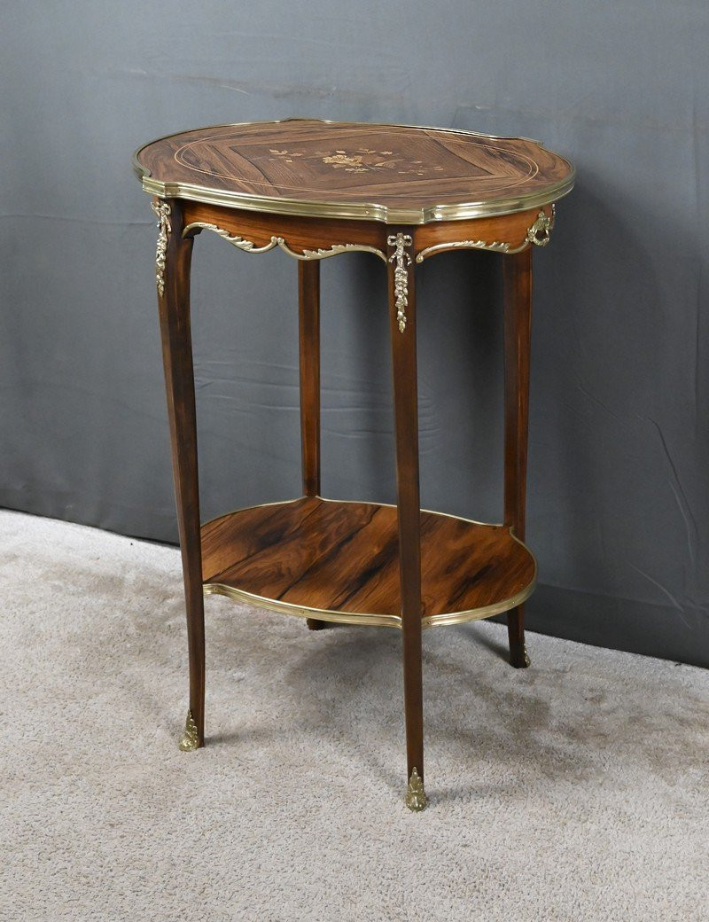 Table de Salon Guéridon en Palissandre, style Transition – 1re partie XXe-photo-4