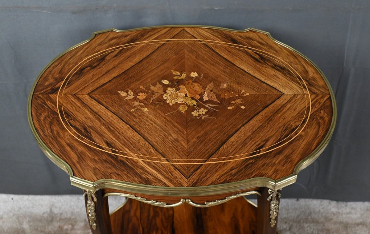 Table de Salon Guéridon en Palissandre, style Transition – 1re partie XXe-photo-1