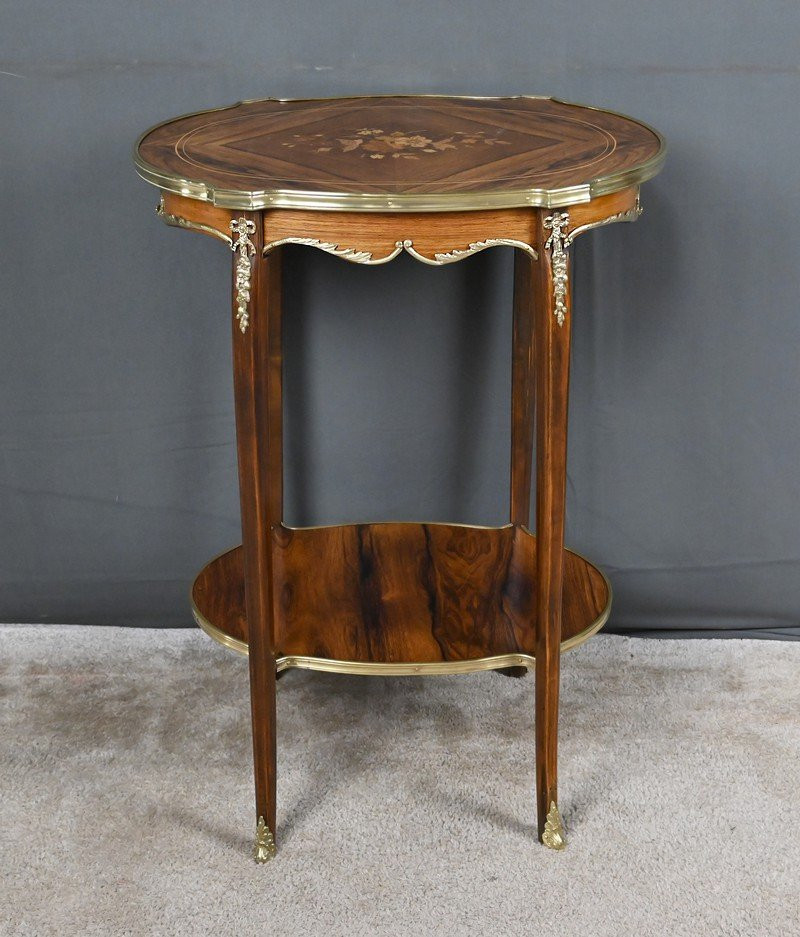 Table de Salon Guéridon en Palissandre, style Transition – 1re partie XXe-photo-3
