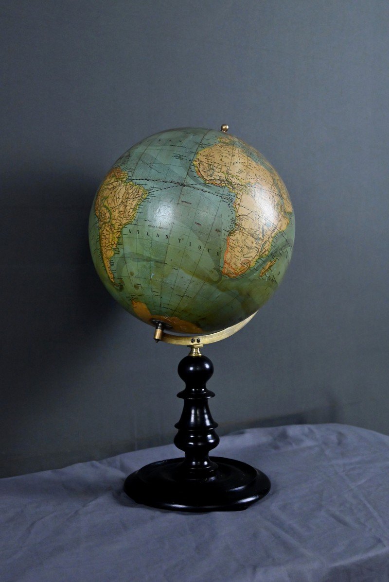 Globe Terrestre ed.Hachette, signé M. Vivien de Saint Martin – 1870-photo-3
