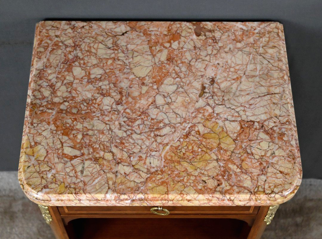Small Louis XVI Style Marquetry Living Room Cabinet - Early 20th Century-photo-1