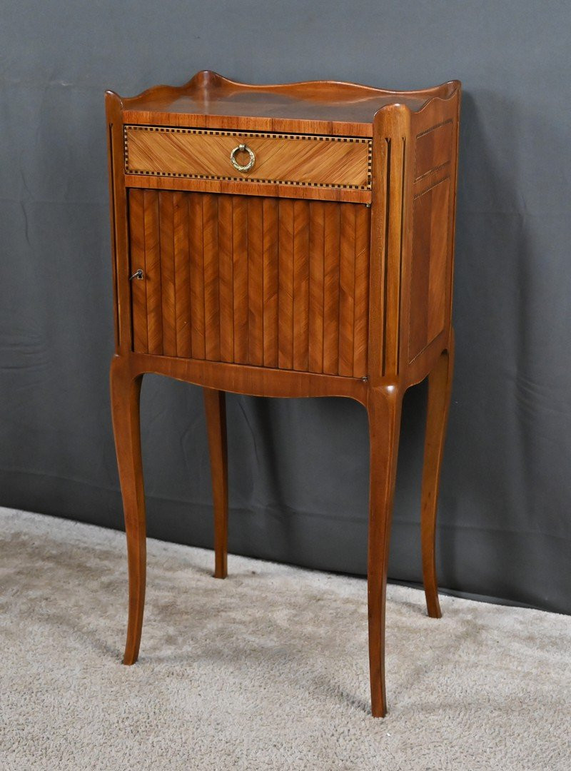 Table De Salon In Marquetry, Transition Style Louis XV Louis XVI - Mid 20th Century-photo-1