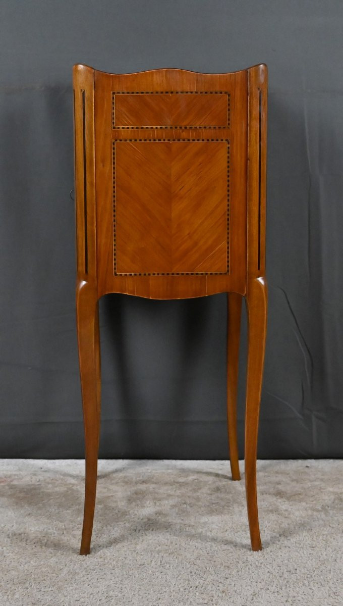 Table De Salon In Marquetry, Transition Style Louis XV Louis XVI - Mid 20th Century-photo-8