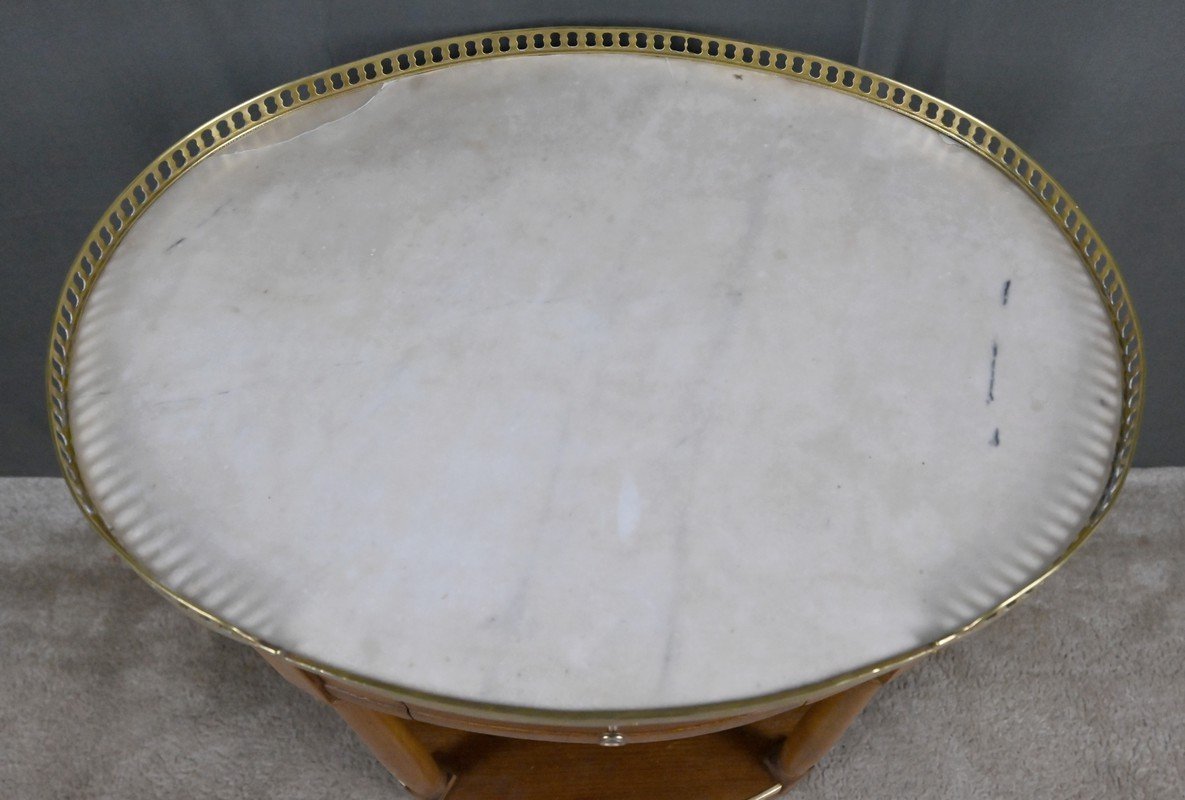 Table de Salon en Acajou, style Louis XVI – 2ème partie XIXe e-photo-5