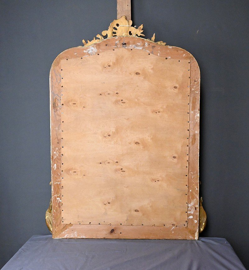 Miroir Biseauté à Fronton, style Louis XV – 2ème partie XIXe-photo-7