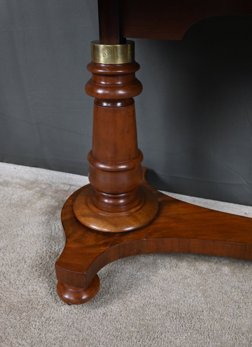 Mahogany Reading Table, Victorian Period, England – Mid-19th Century-photo-3