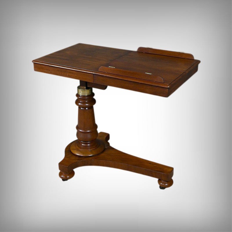 Mahogany Reading Table, Victorian Period, England – Mid-19th Century
