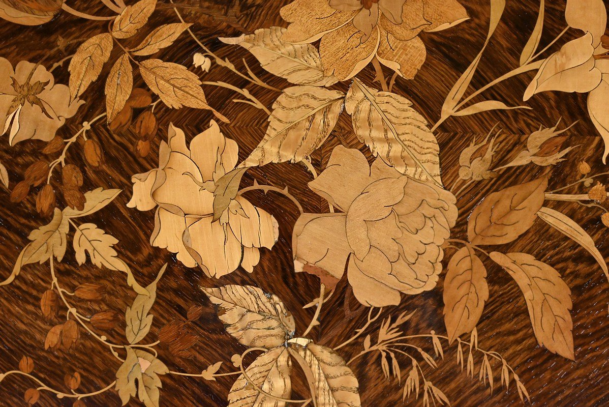Table de Milieu en Placage de Palissandre, époque Napoléon III – 2ème partie XIXe-photo-6