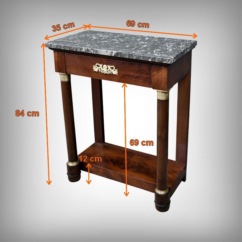 Petite Console en Acajou, style Empire – XIXe-photo-7