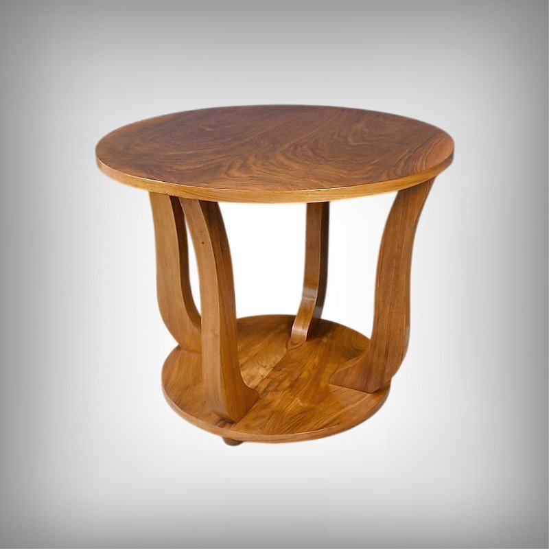 Guéridon en Noyer, Art Déco – 1930