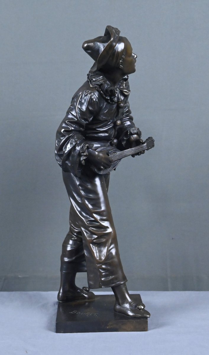 Important Bronze « Au clair de la Lune », signé Bouret – Fin XIXe-photo-4