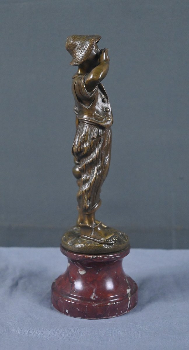 Bronze « Le Petit Porteur d’Eau », signé Dubois – Fin XIXe-photo-5
