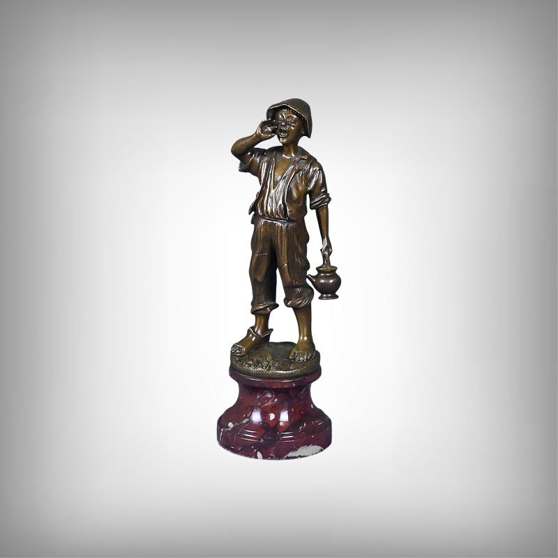 Bronze « Le Petit Porteur d’Eau », signé Dubois – Fin XIXe