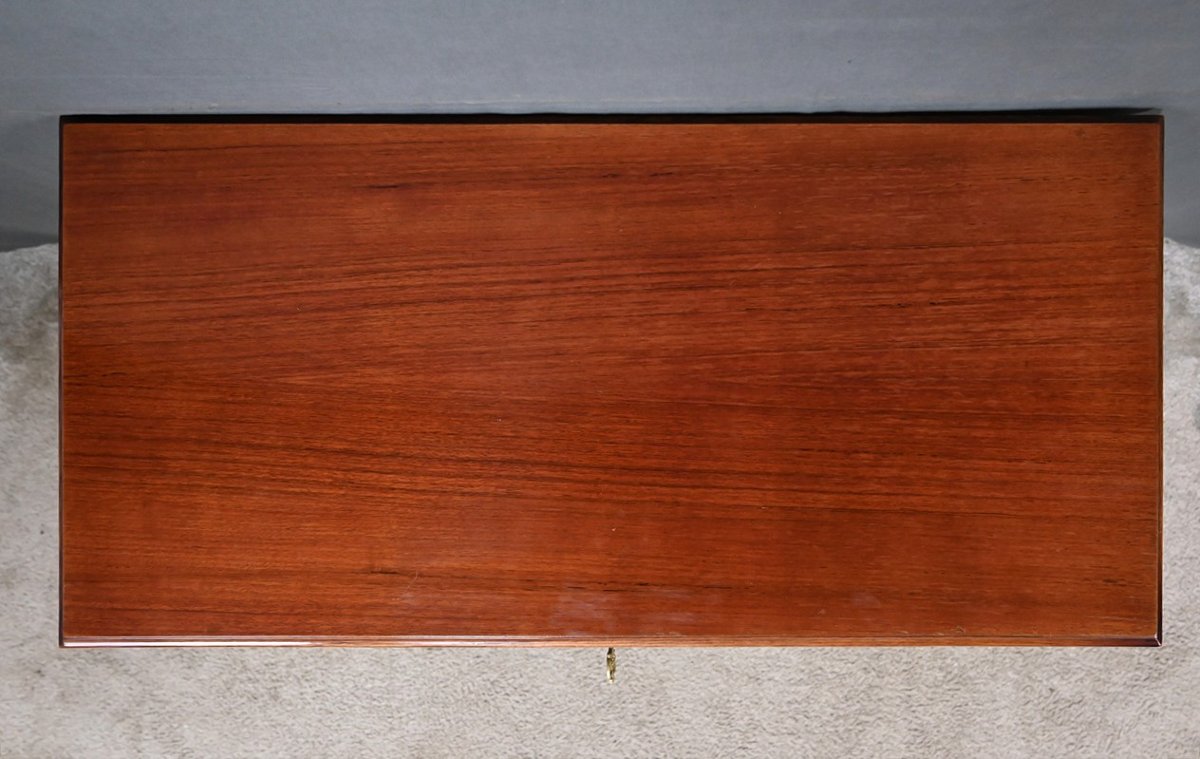 Mahogany-veneered Console Table, Empire Style – First Half Of The 20th Century-photo-1