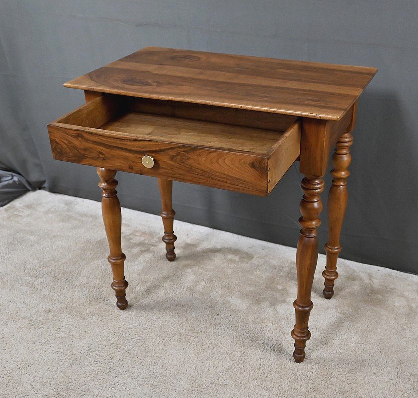Petite Table Bureau en Noyer, style Louis-Philippe – XIXe-photo-2