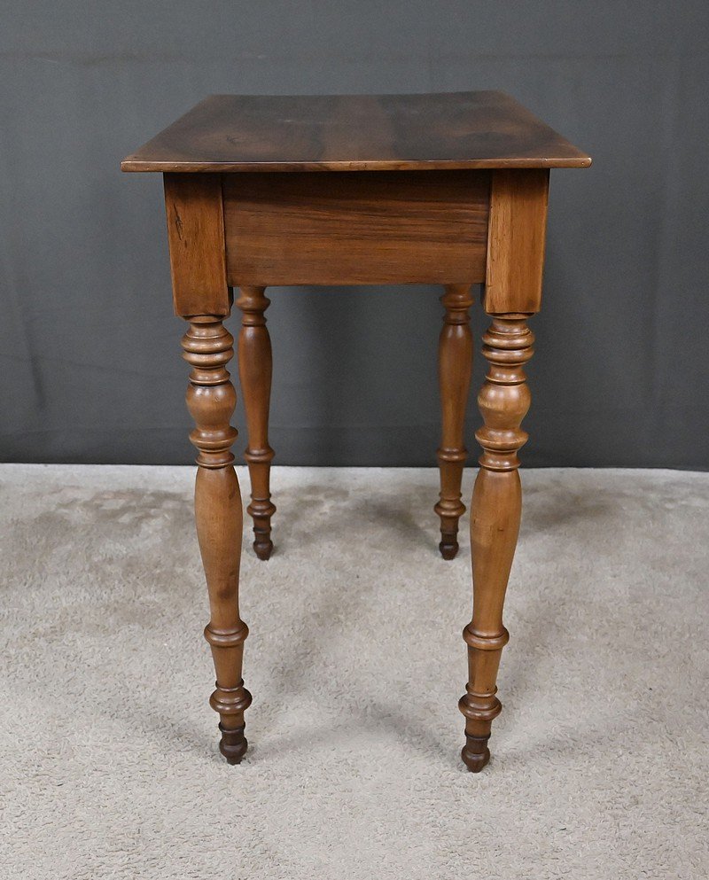 Petite Table Bureau en Noyer, style Louis-Philippe – XIXe-photo-5