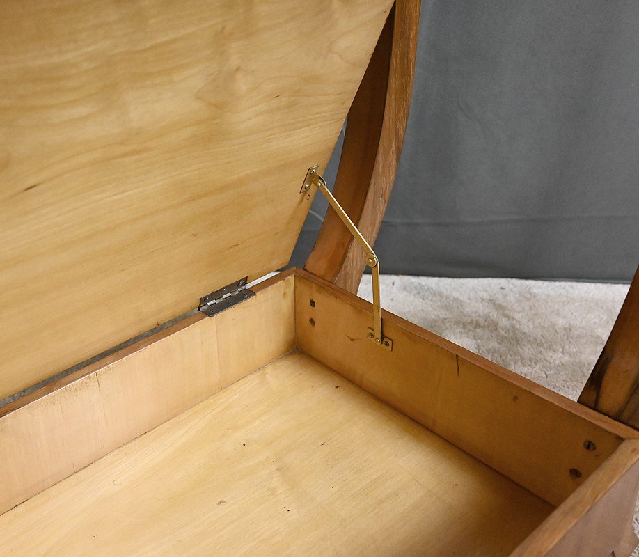 Art Deco-style Walnut Veneer Console Table – 20th Century-photo-4