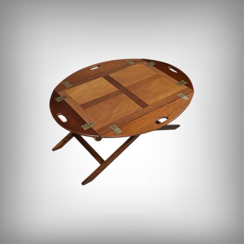 Table de Majordome Pliante en Acajou – 1940-photo-2