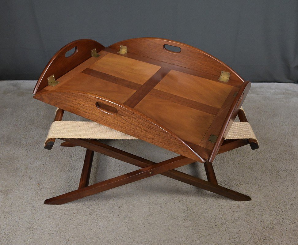 Table de Majordome Pliante en Acajou – 1940-photo-5