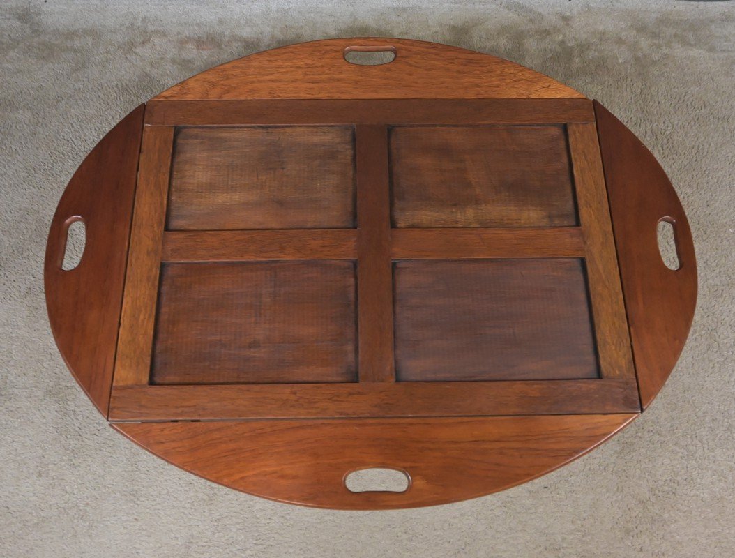 Table de Majordome Pliante en Acajou – 1940-photo-8
