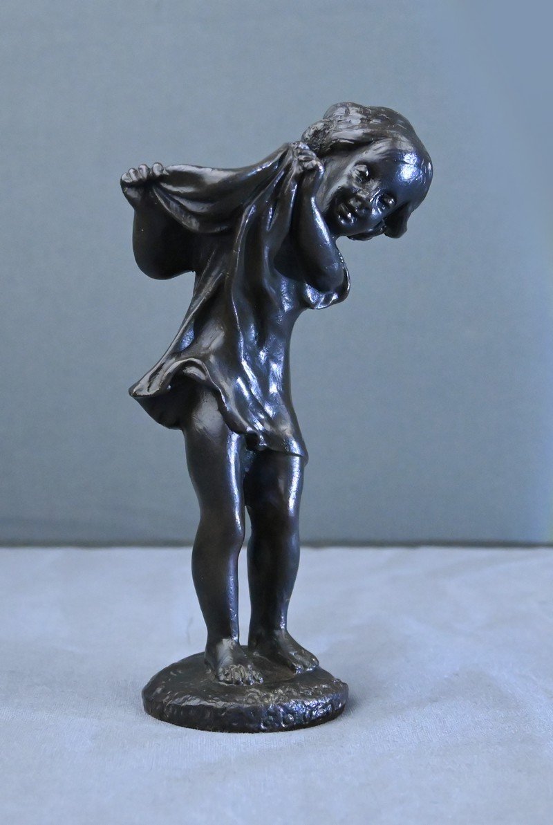 "cuckoo" Bronze Sculpture, Signed By Rosa Bonheur – Late 19th Century-photo-4
