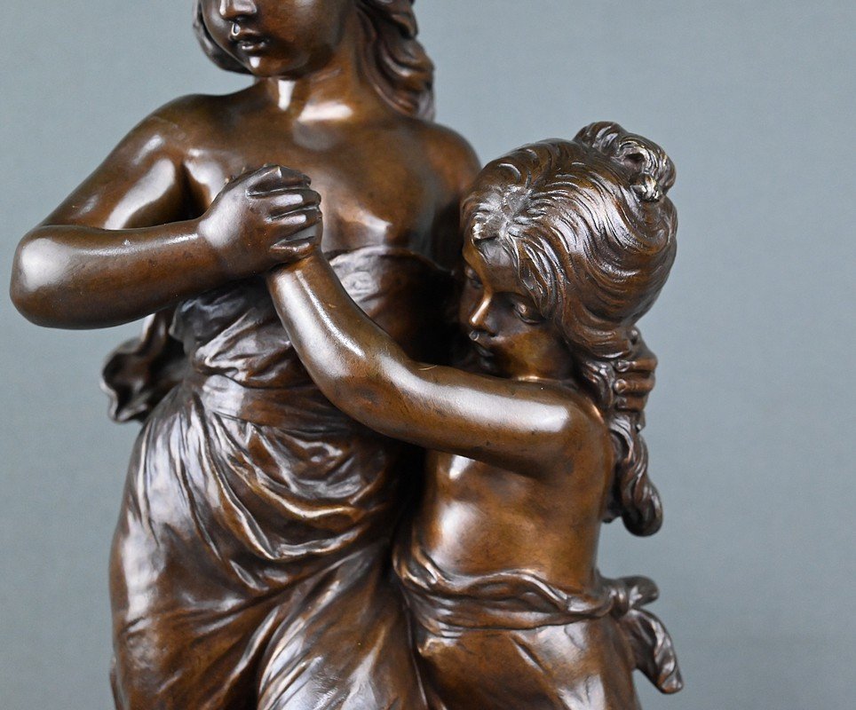Important Bronze « Surprise », signé Hippolyte Moreau – 2ème partie XIXe-photo-4