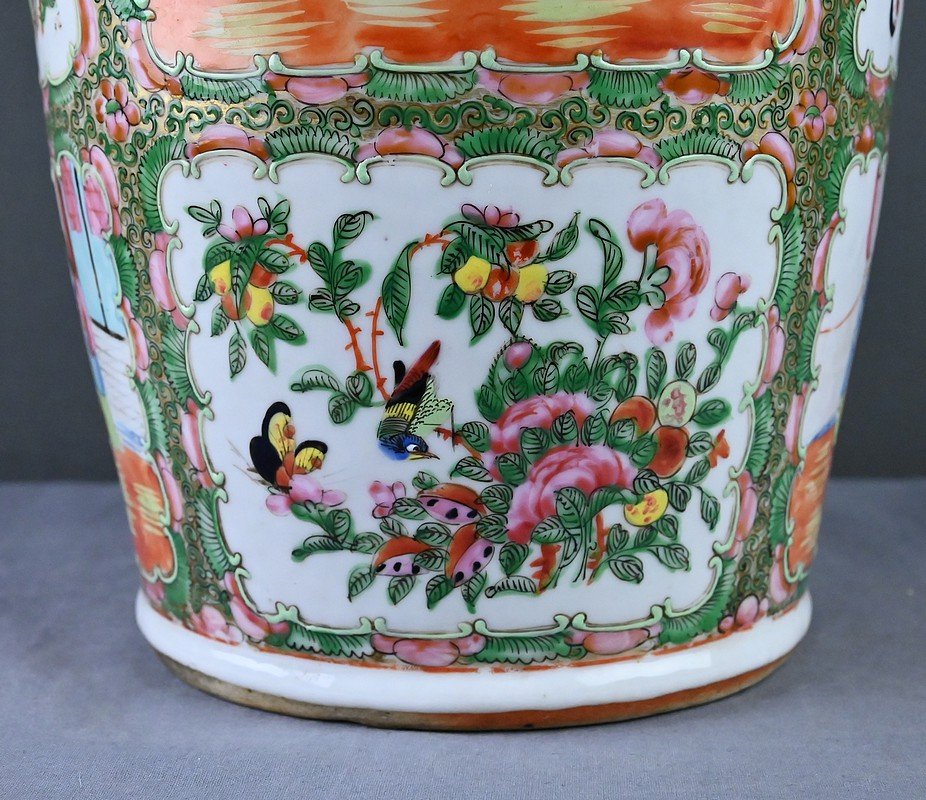 Important Vase en Porcelaine de Canton, Chine – Fin XIXe-photo-4