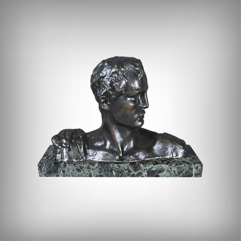 Important Bronze « Buste d’Homme » signé Victor Demanet – 1re partie XXe
