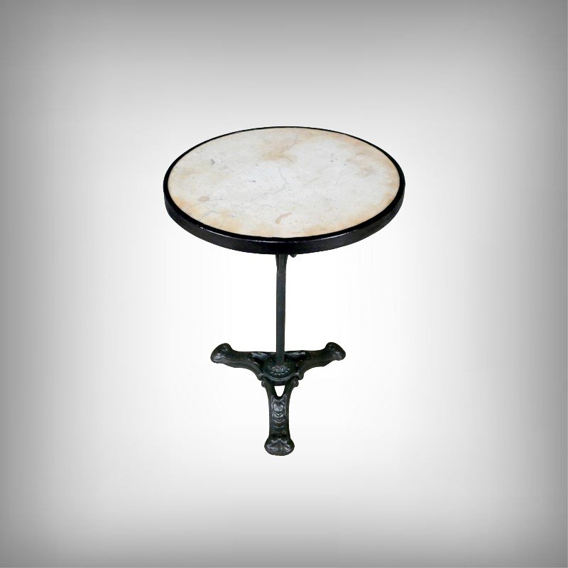 Table de Bistrot en Marbre – 1900-photo-2
