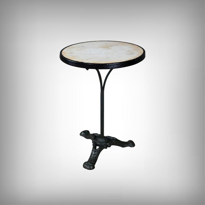 Table de Bistrot en Marbre – 1900