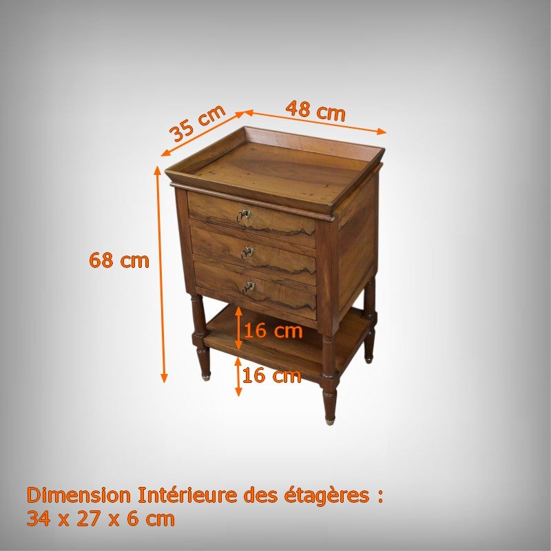 Petite Table de Salon en Noyer, style Louis-Philippe – Milieu XIXe-photo-8