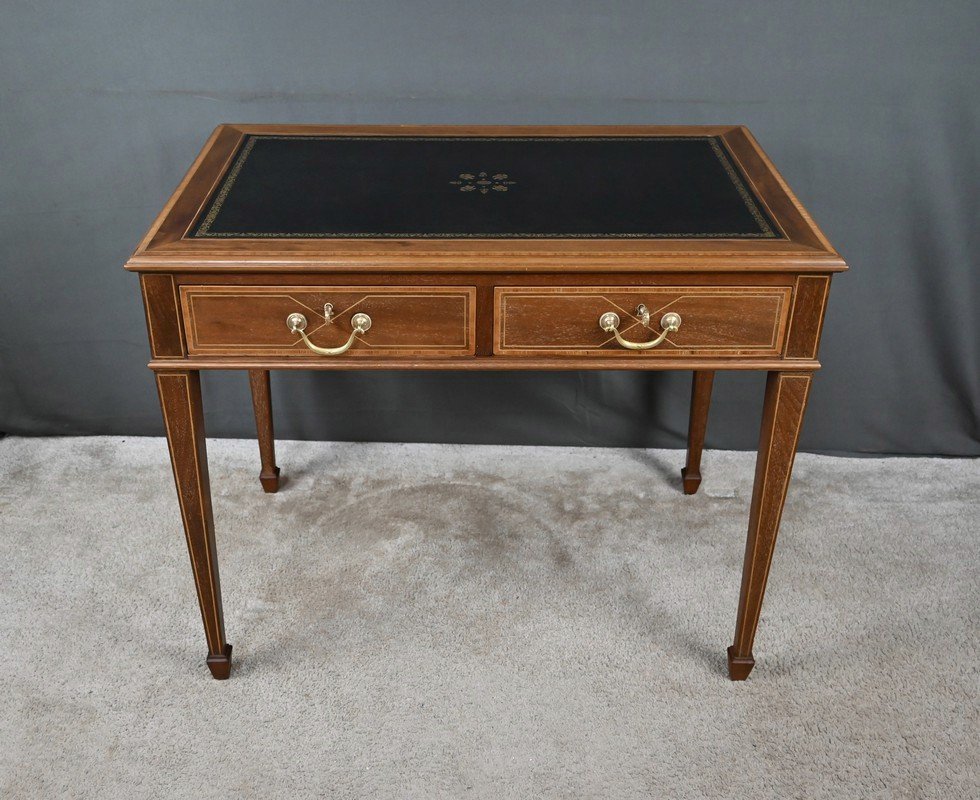 Petit Bureau en Acajou, style Anglais – Début XXe-photo-7