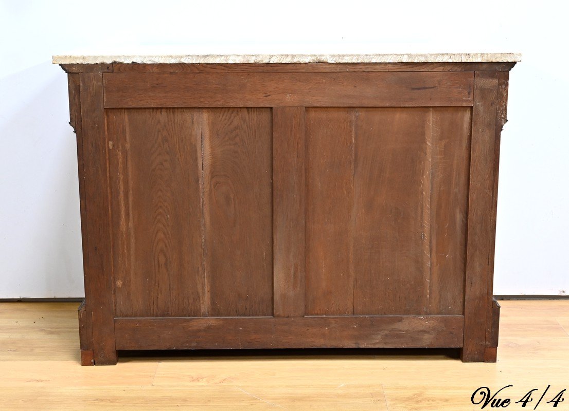 Antique Sideboard, Dresser, And Writing Desk, Made Of Mahogany And Lemonwood, In The Restoration Style – Part 1-photo-7
