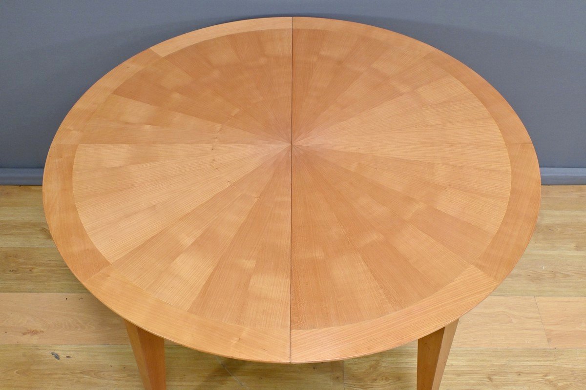 Table 4 à 10 Couverts en Merisier - 1950-photo-3
