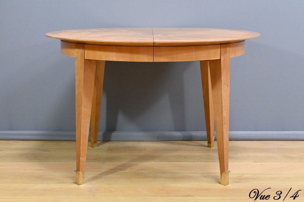 Table 4 à 10 Couverts en Merisier - 1950-photo-4