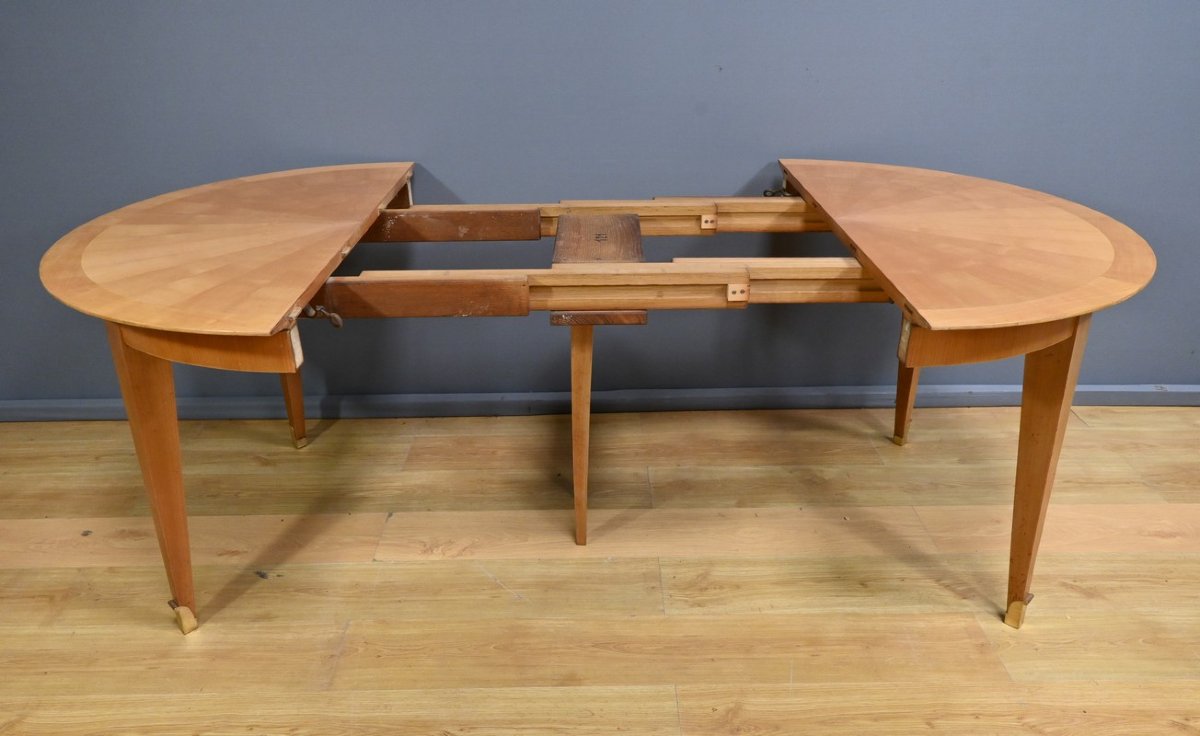 Table 4 à 10 Couverts en Merisier - 1950-photo-7