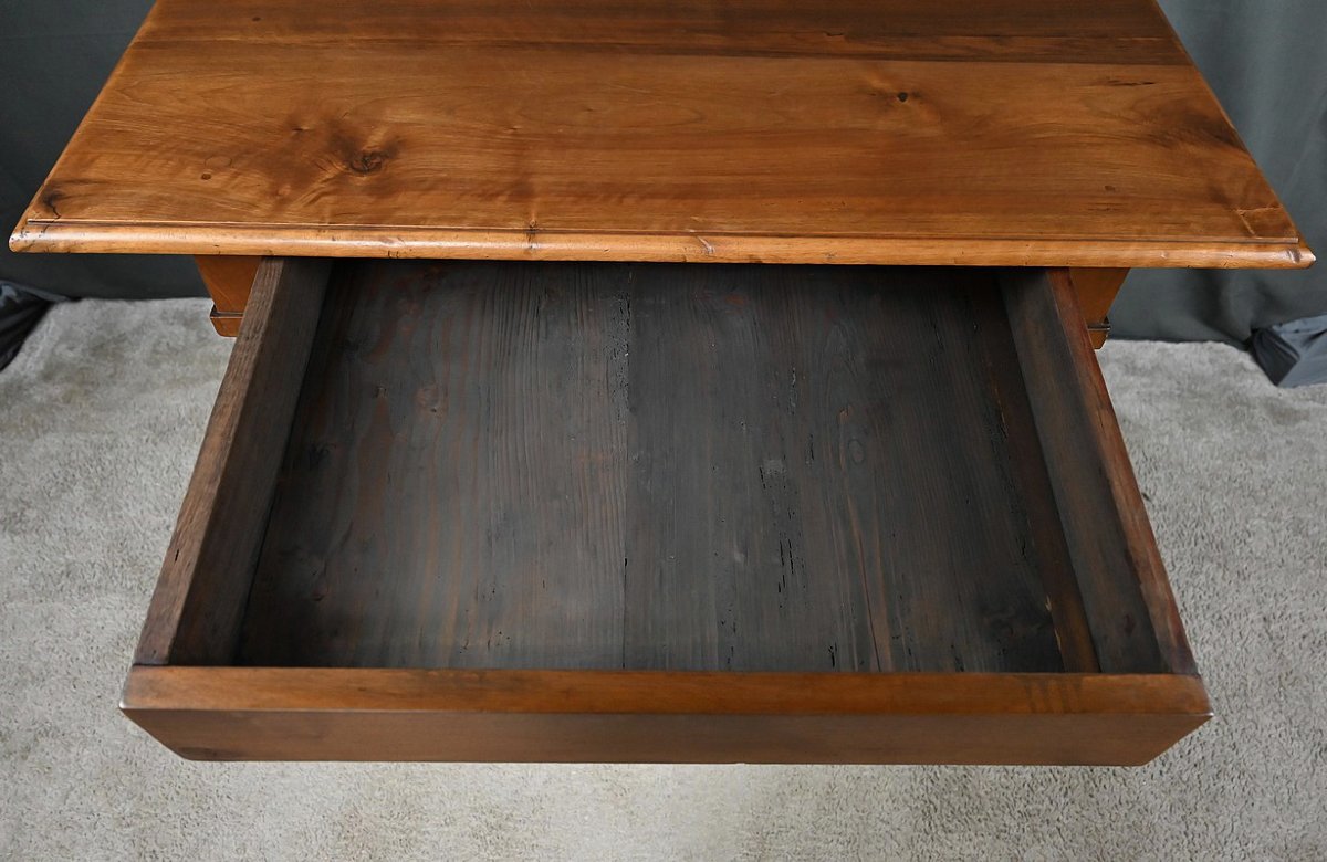 Flat-topped Walnut Desk, Louis Philippe Style – Late 19th Century-photo-4