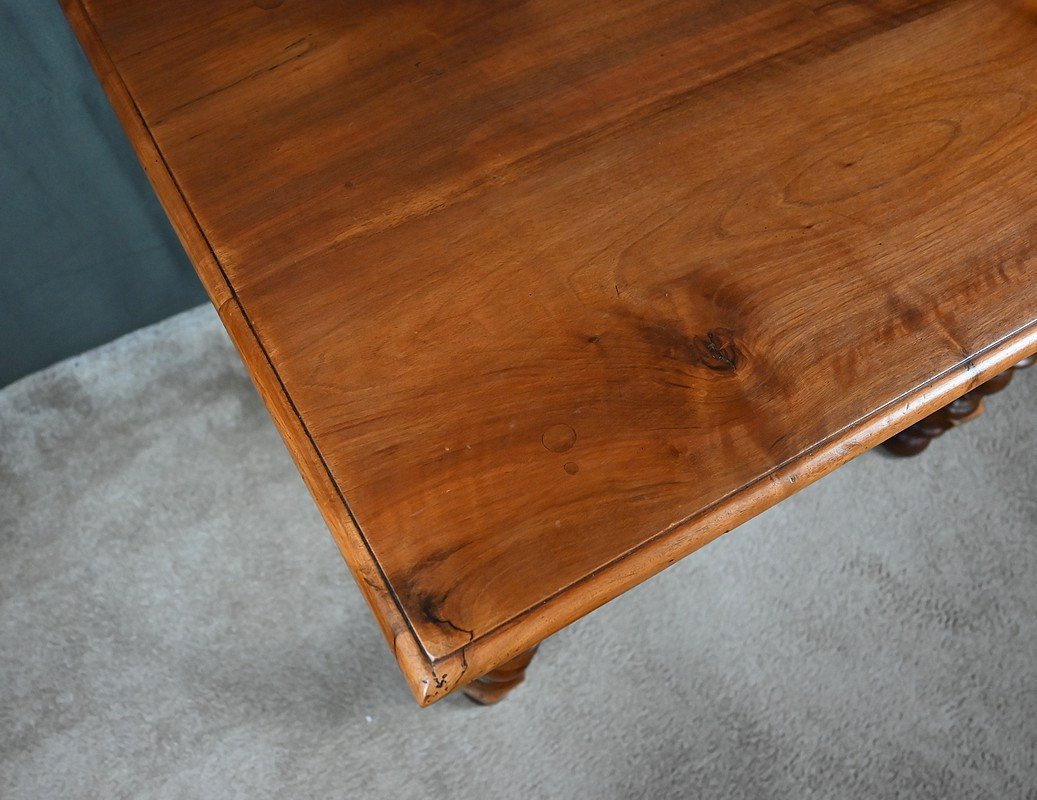 Flat-topped Walnut Desk, Louis Philippe Style – Late 19th Century-photo-7
