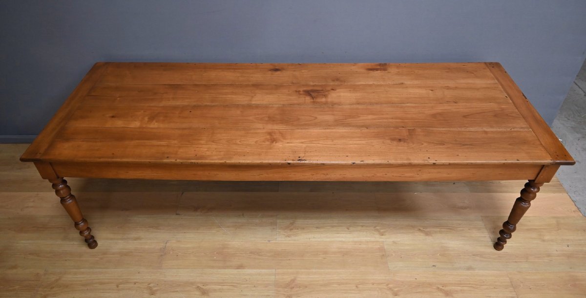 Cherrywood Farm Table, Louis Philippe Style – Mid-19th Century-photo-4
