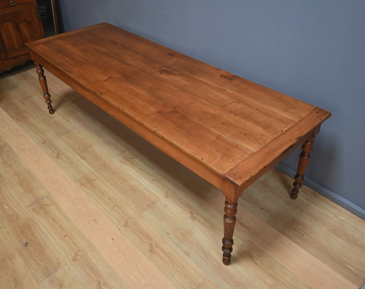 Cherrywood Farm Table, Louis Philippe Style – Mid-19th Century-photo-6
